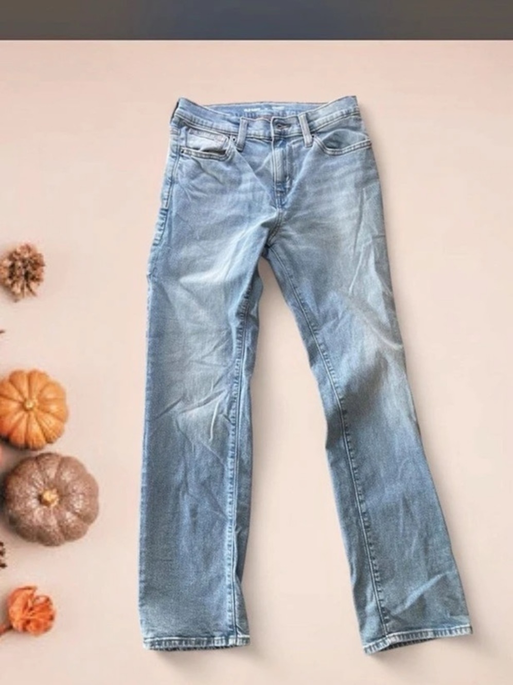 Old Navy Straight Built-In Flex Jeans Blue